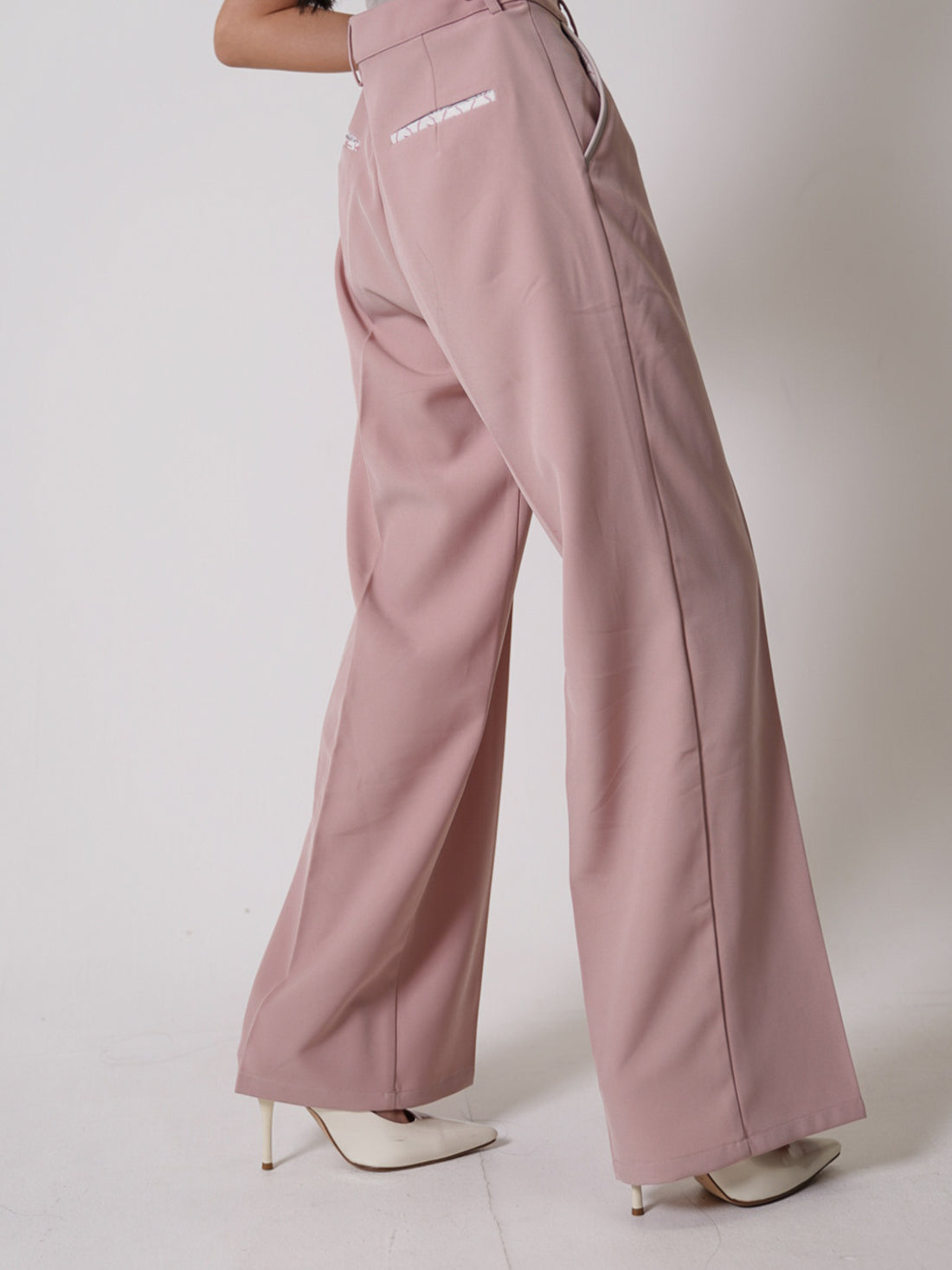 luxe trouser pants / gray