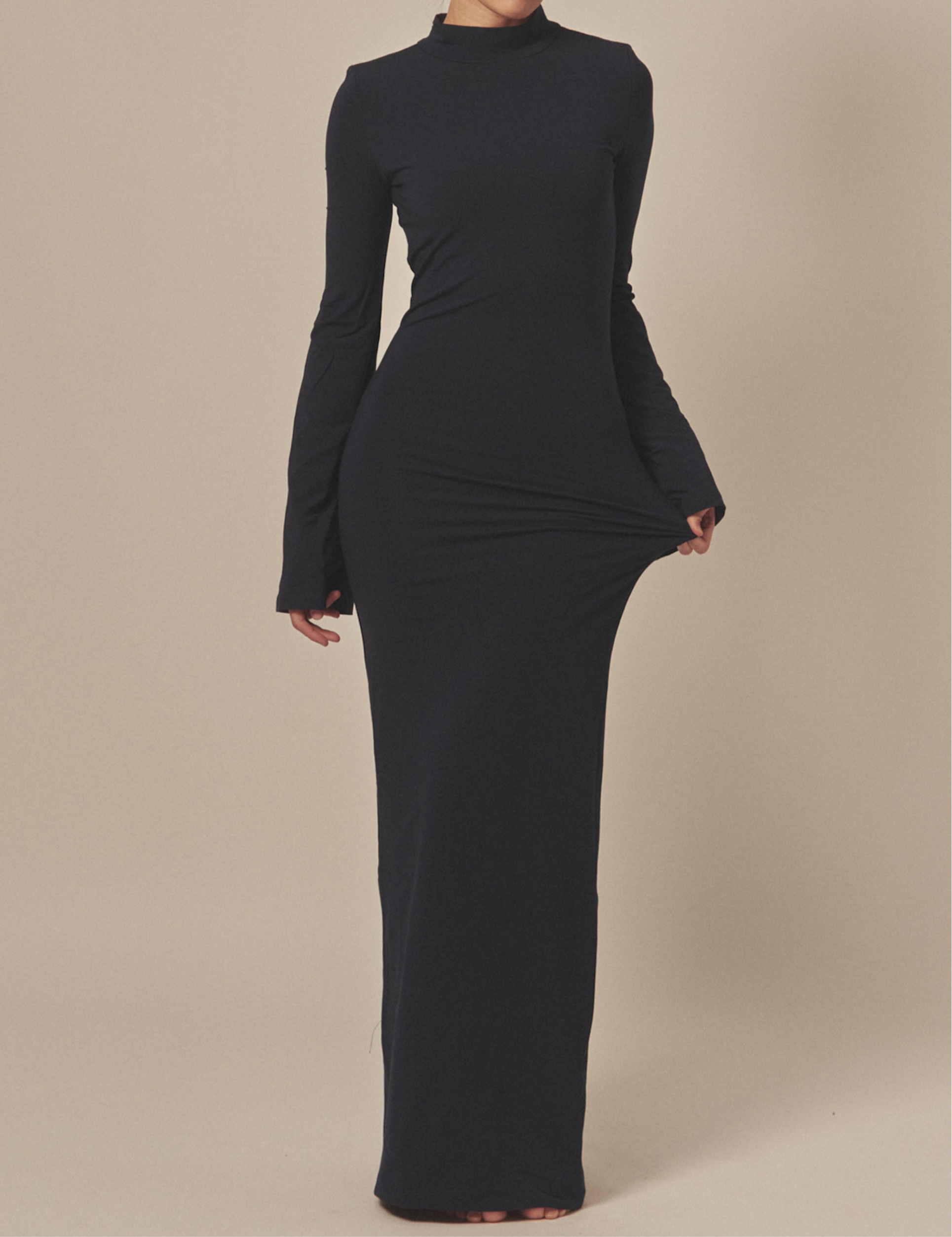 AuraFit Padded Maxi Dress / 濃藍(navy)