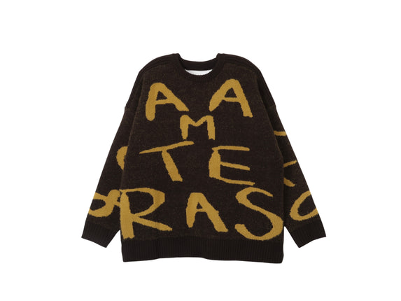 signature logo chunky knit