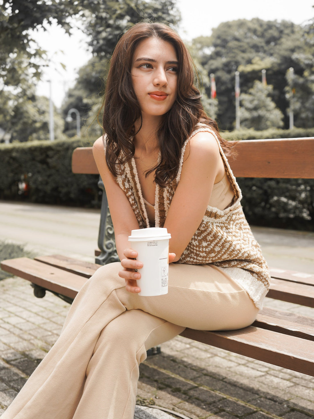 rib fit flare pants
