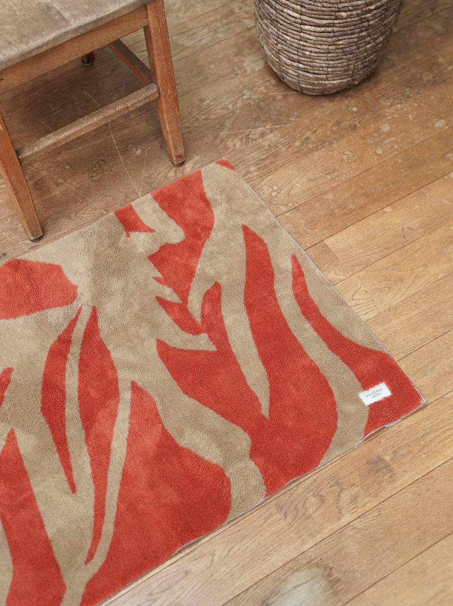 soft rug floor mat / brown