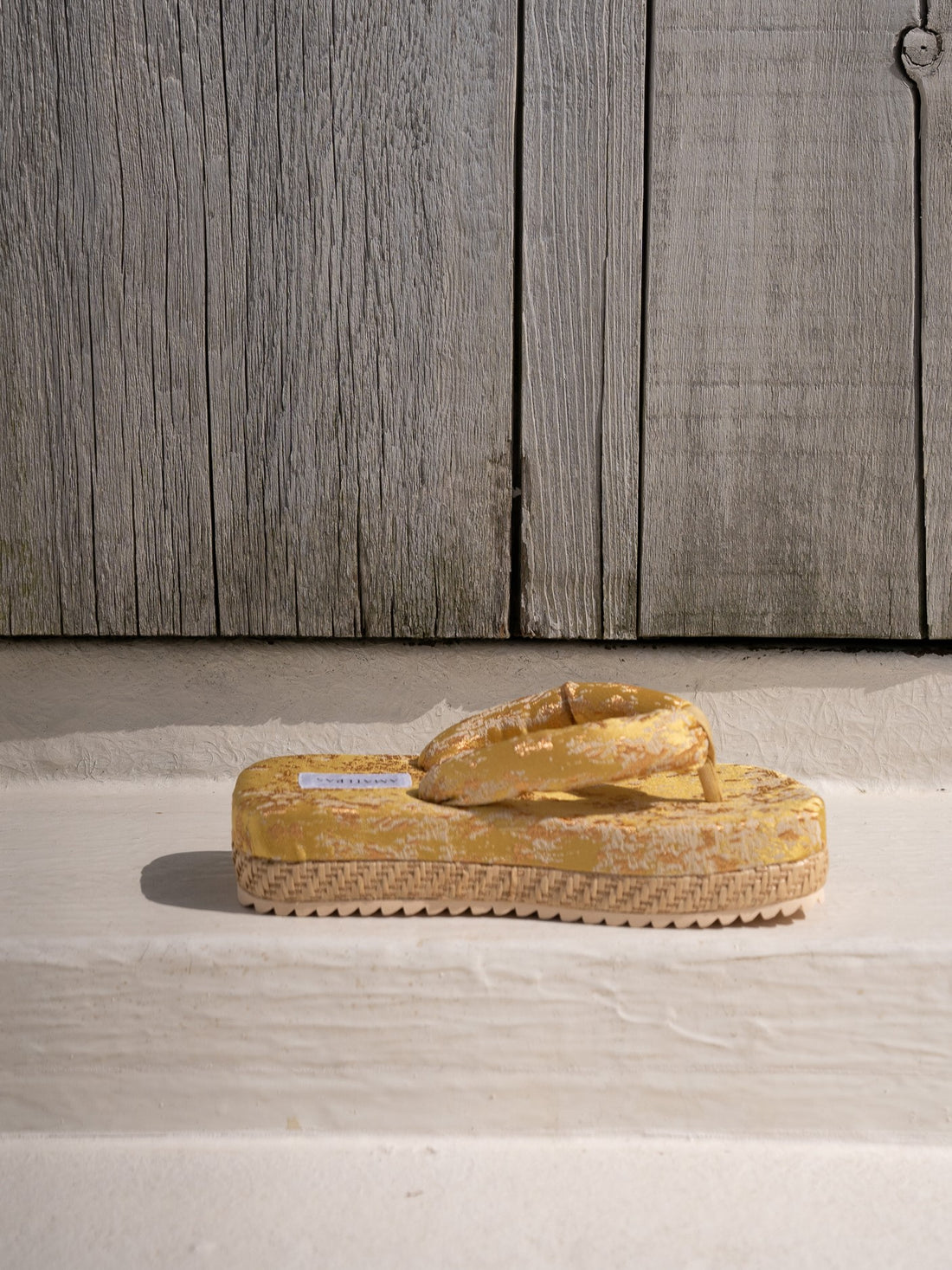 travel geta sandal / 白花 (ivory)
