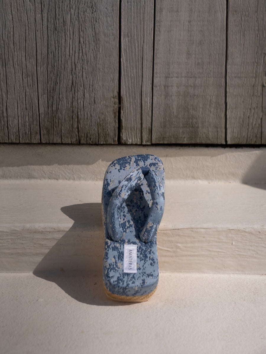 travel geta sandal / 白花 (ivory)