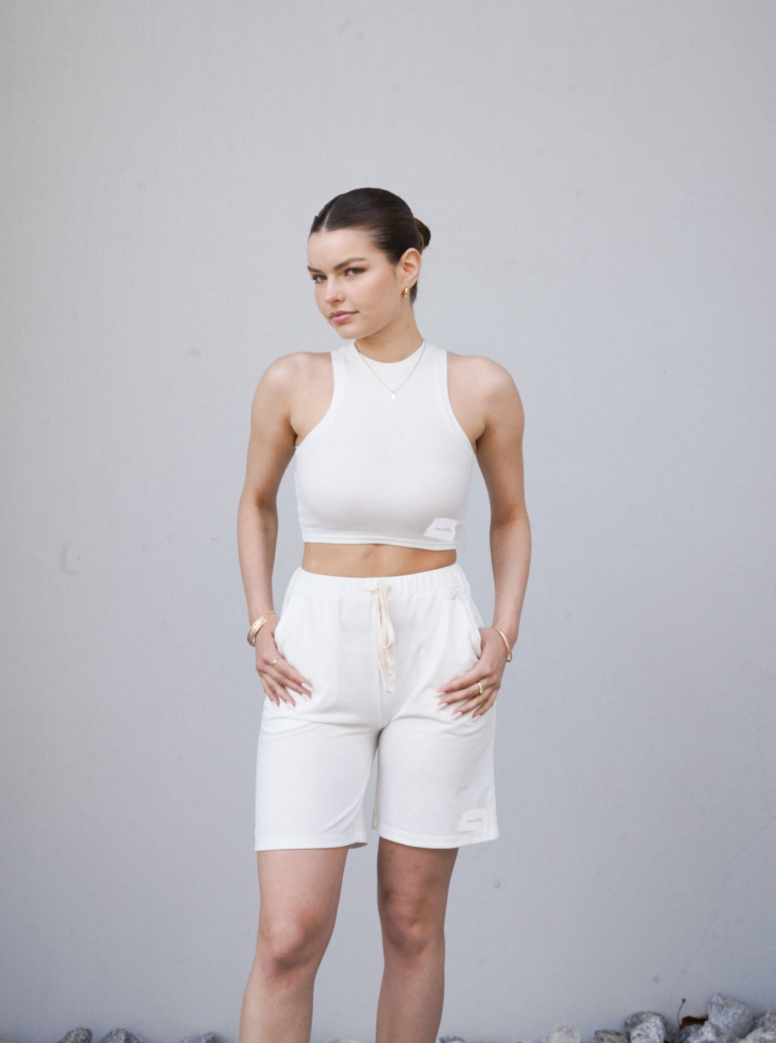 classic breeze shorts / 胡粉(white)