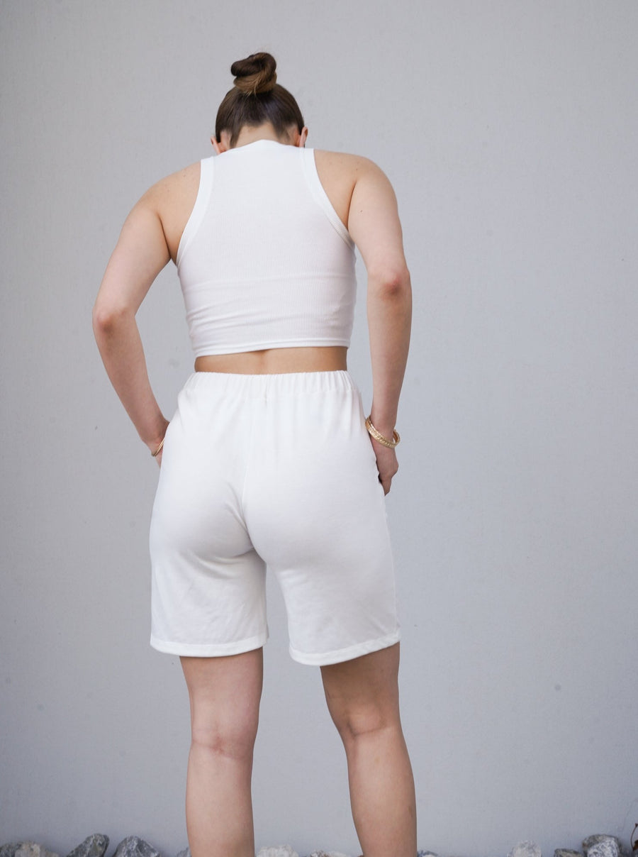classic breeze shorts / 胡粉(white)