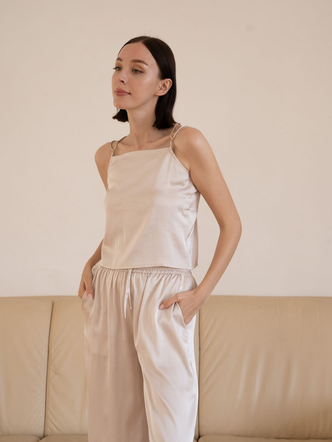 classic georgette satin camisole