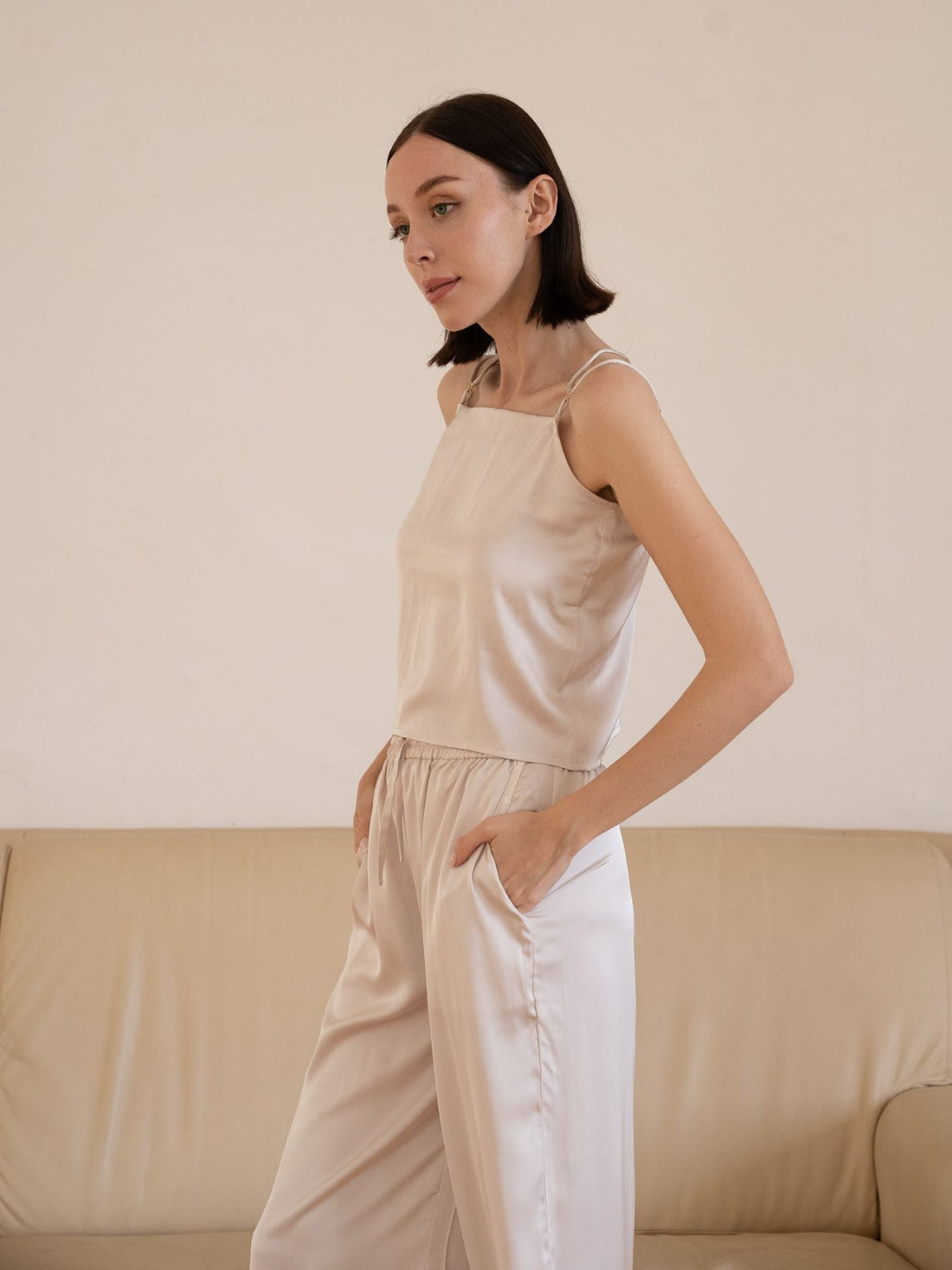 classic georgette satin camisole
