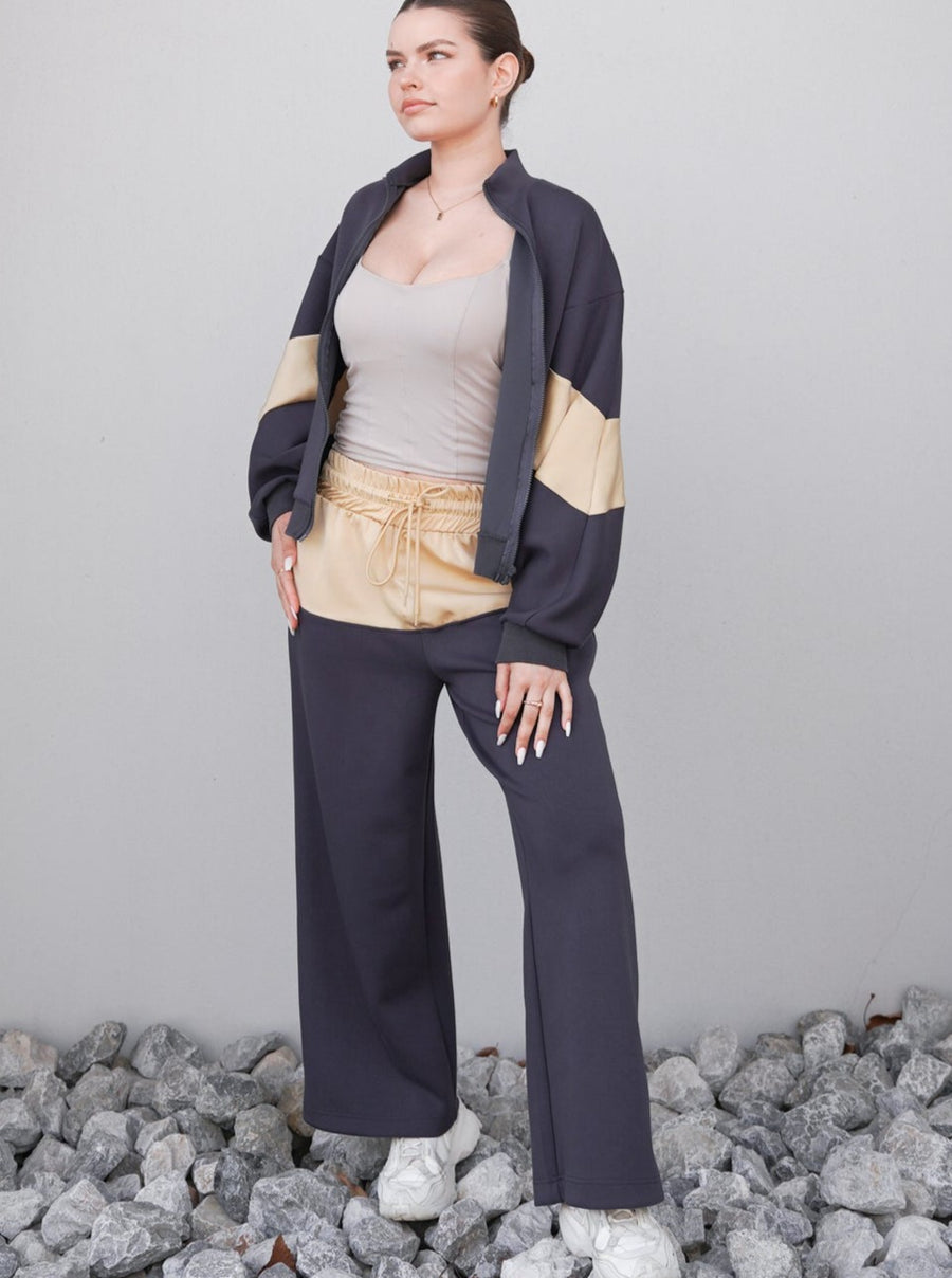 dolman track pants / navy