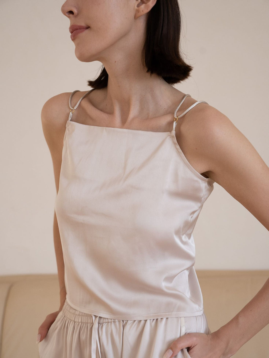 classic georgette satin camisole