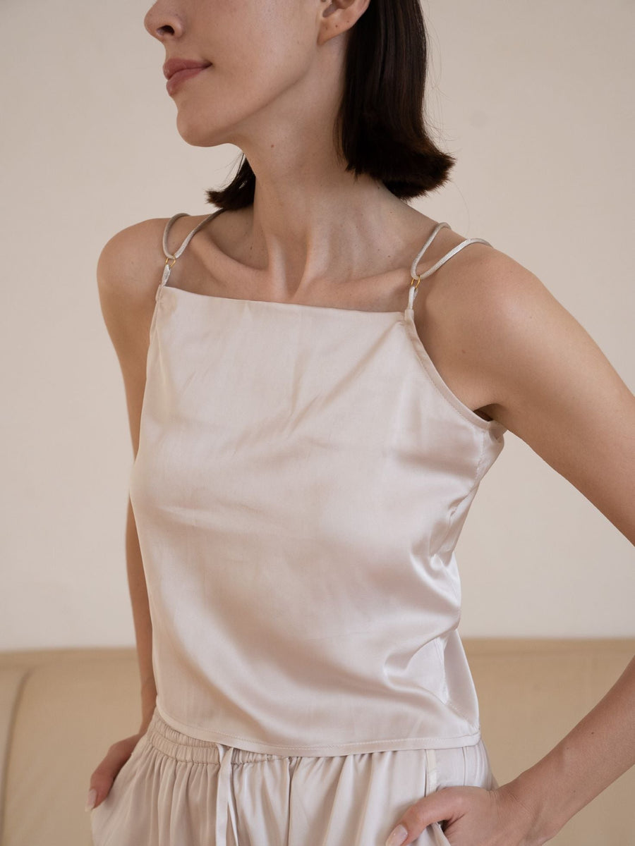 classic georgette satin camisole