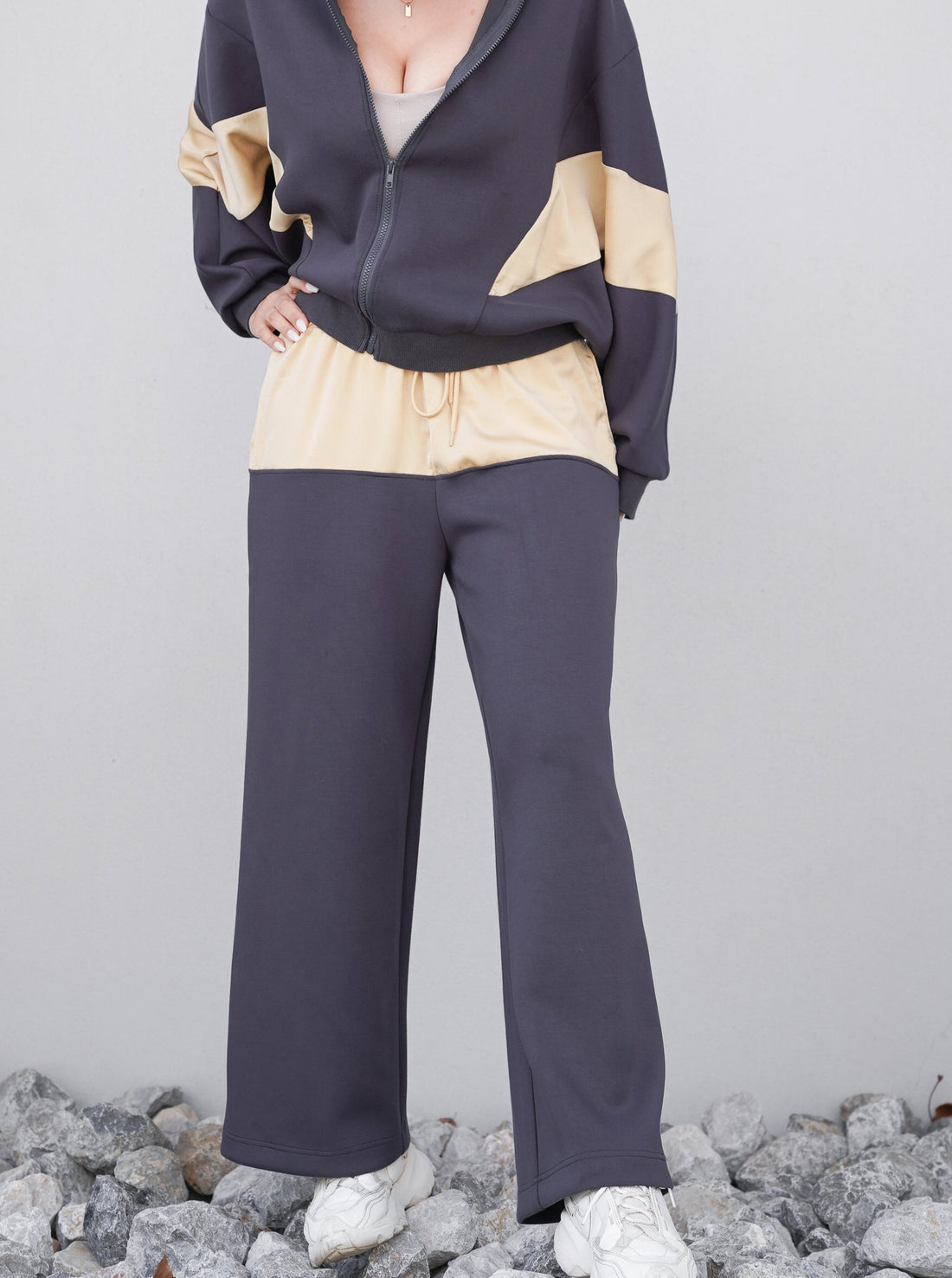 dolman track pants / navy