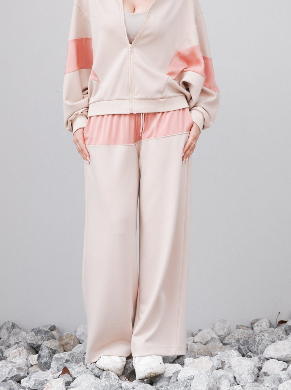 dolman track pants / 亜麻(beige)
