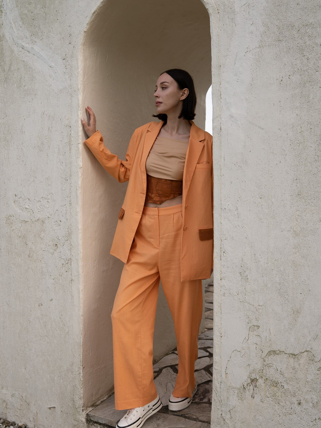 oriental linen jacket