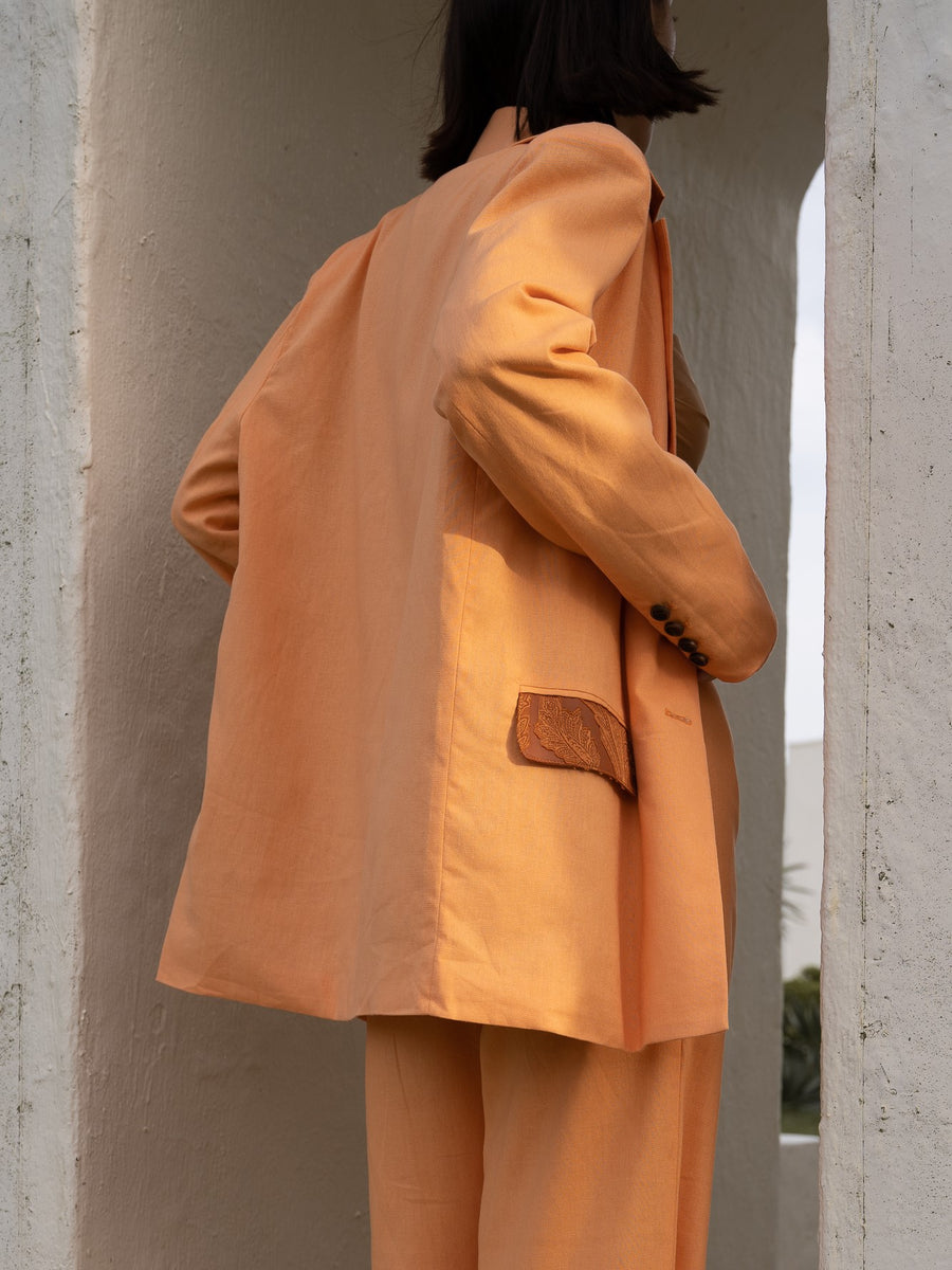 oriental linen jacket
