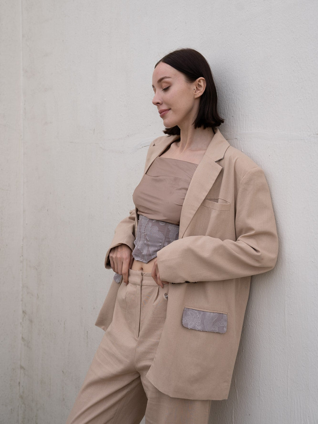 oriental linen jacket