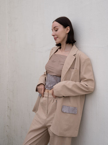 oriental linen jacket