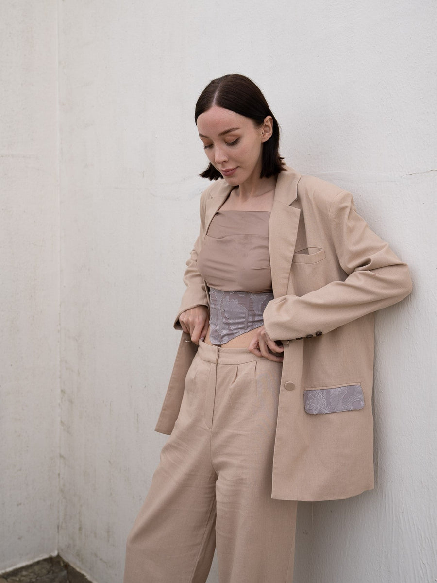 oriental linen jacket