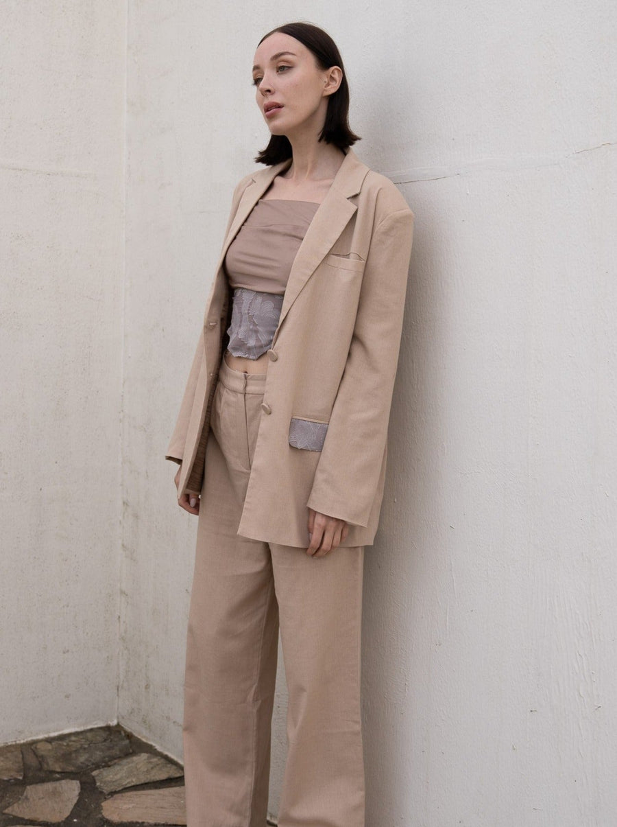 oriental linen jacket