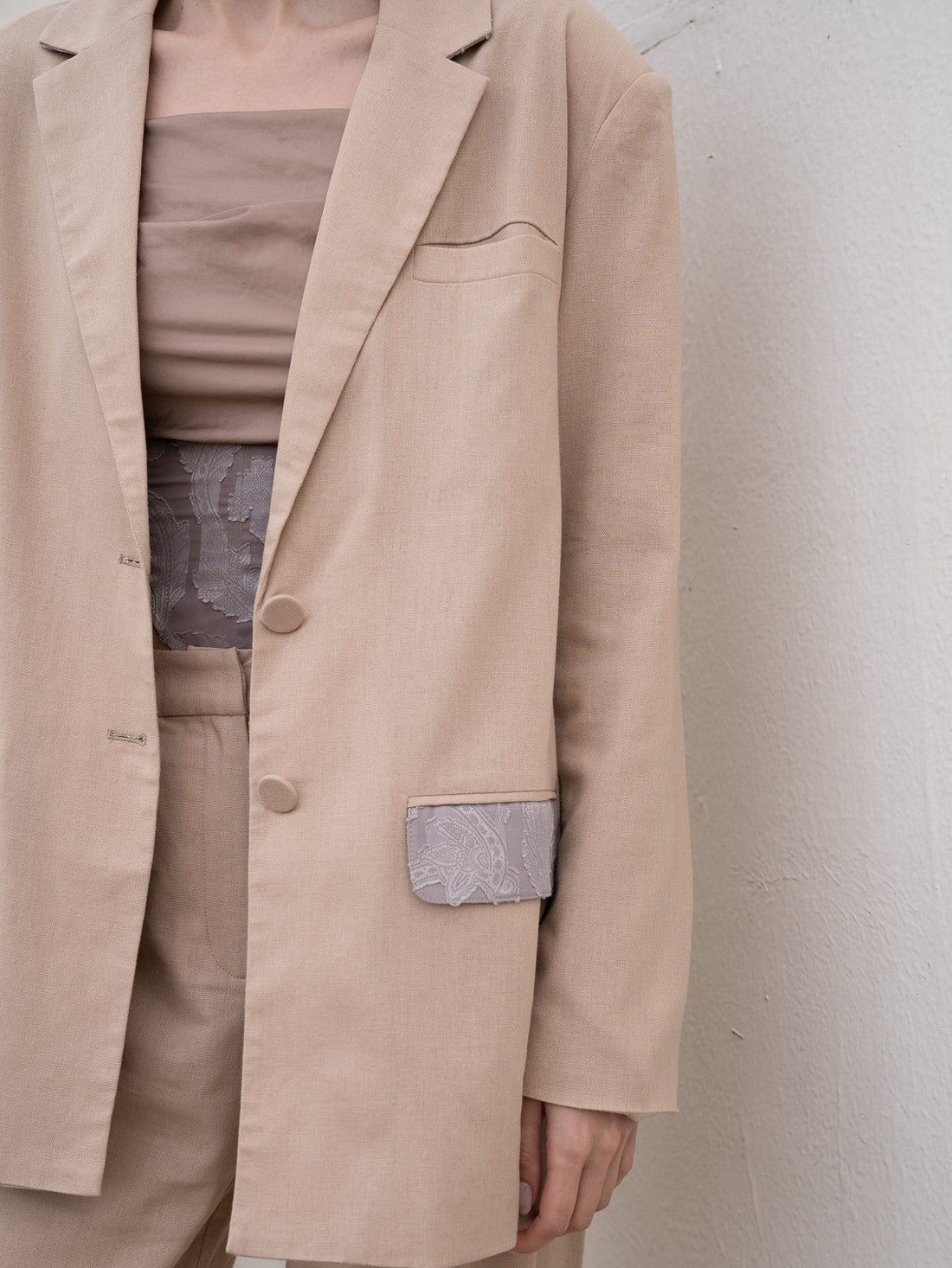 oriental linen jacket