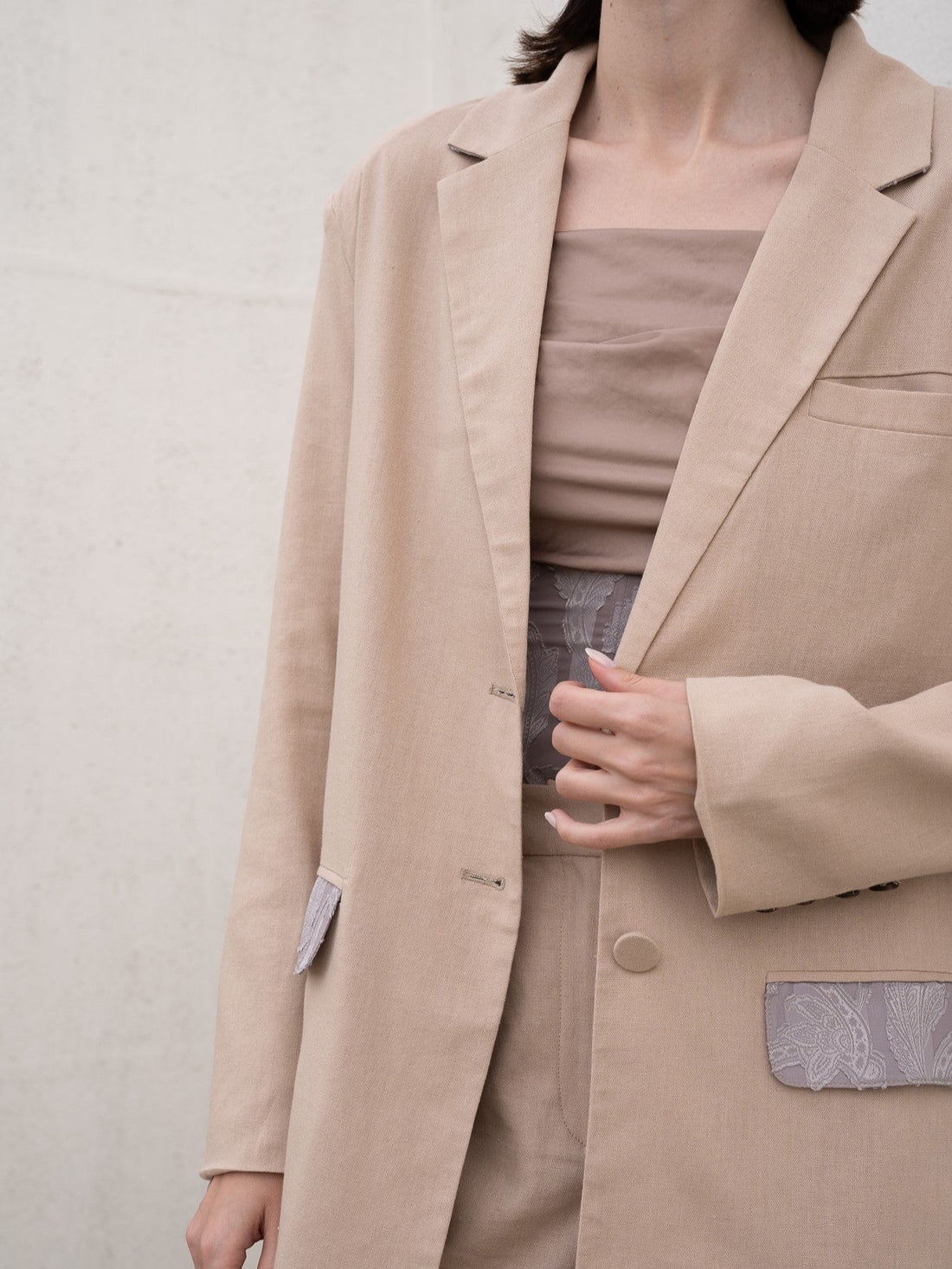 oriental linen jacket