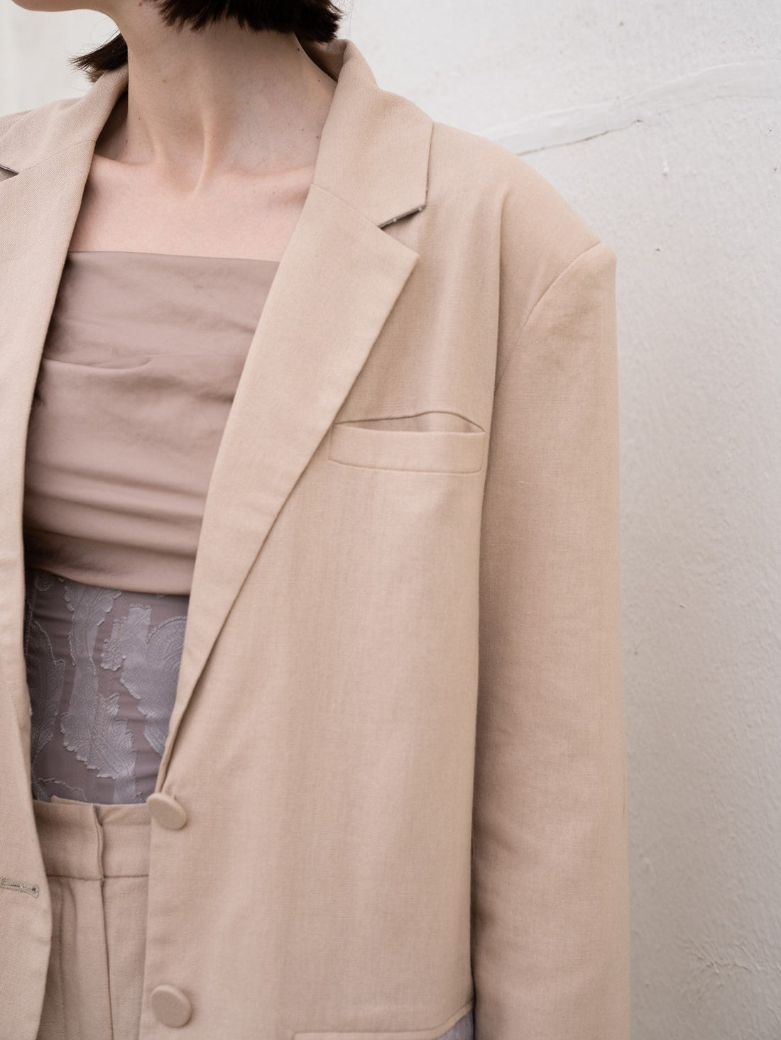 oriental linen jacket