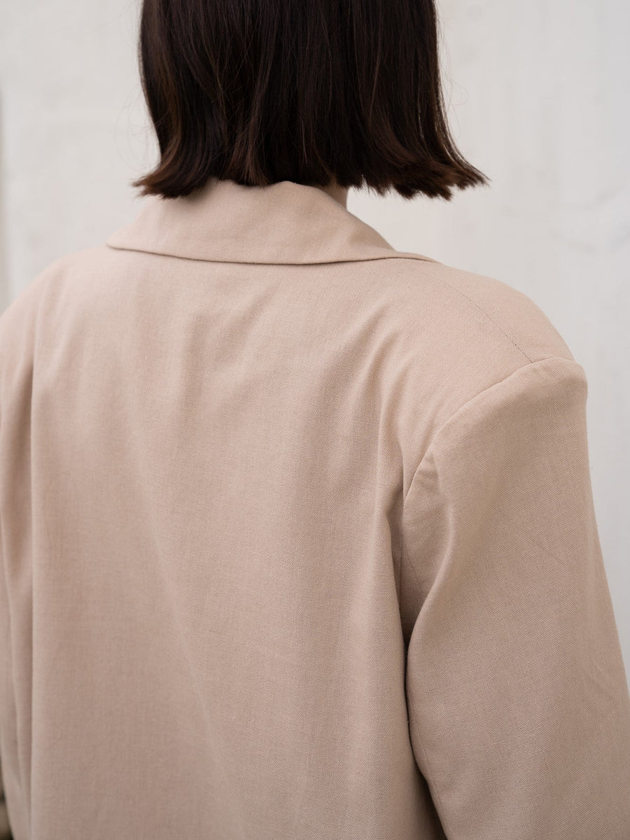 oriental linen jacket / 亜麻(beige)