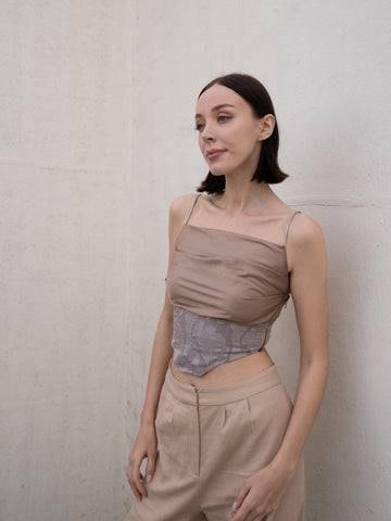 oriental drape camisole