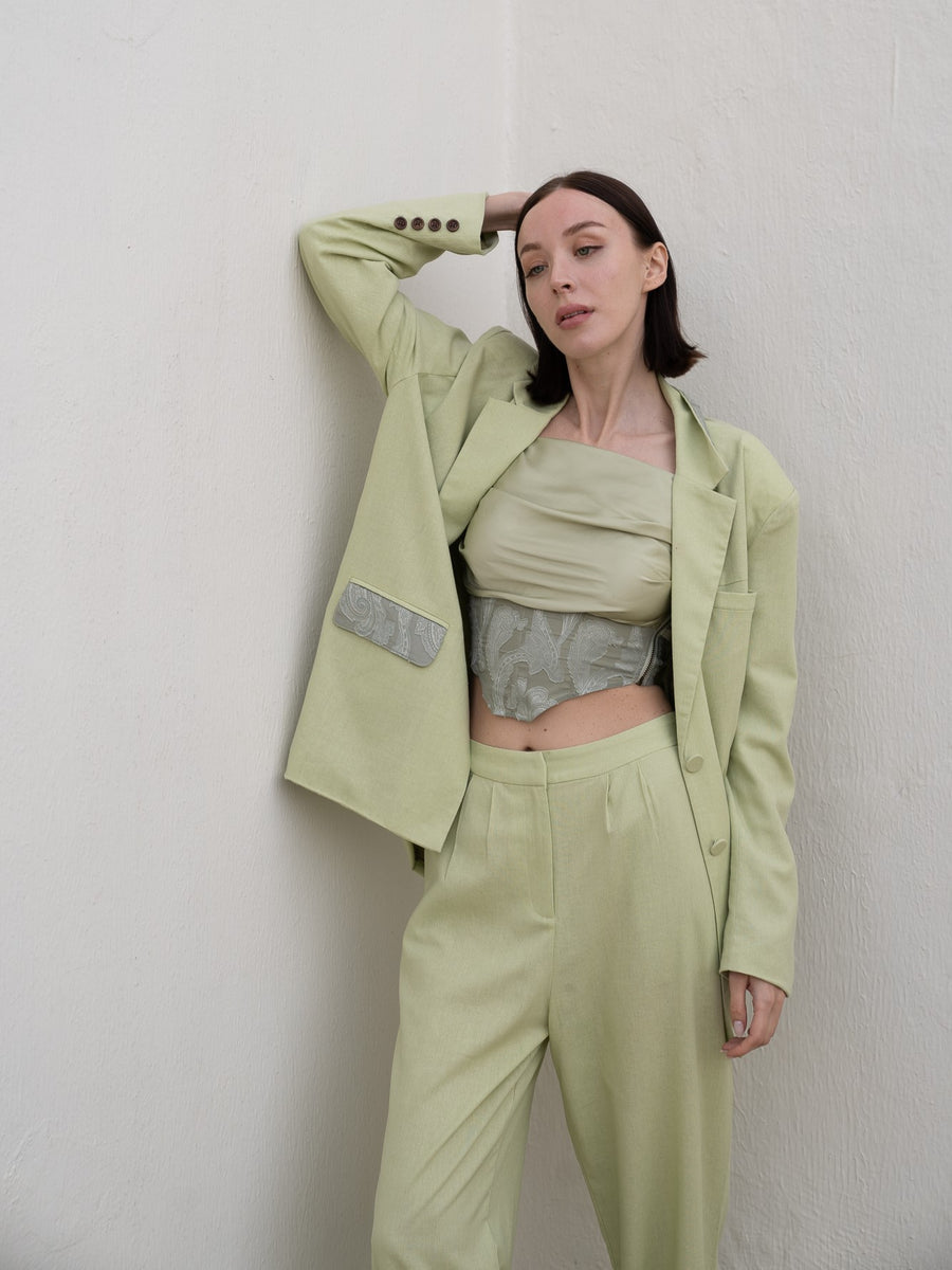 oriental linen jacket