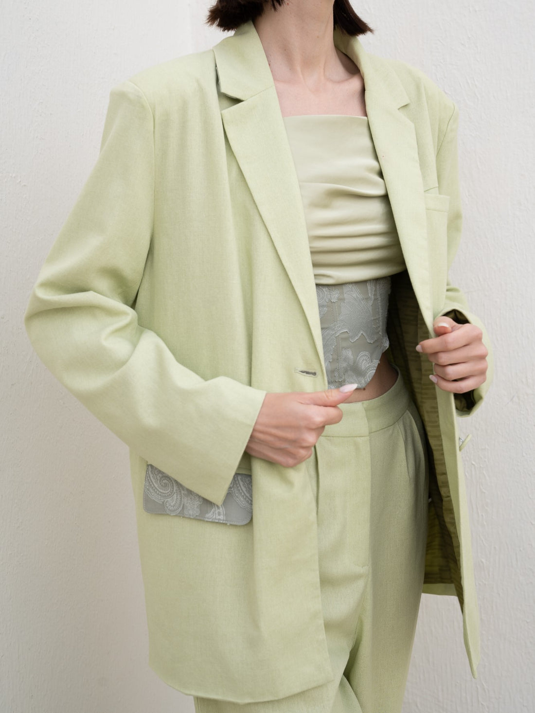 oriental linen jacket