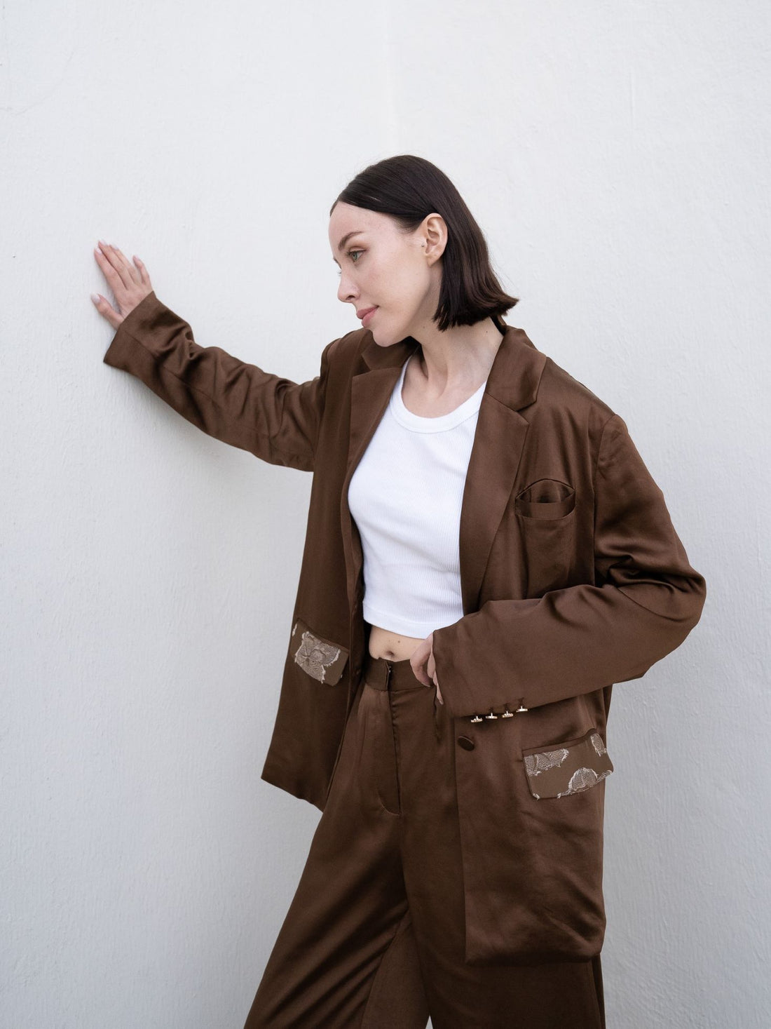 oriental satin jacket
