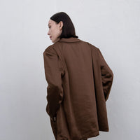 oriental satin jacket / 枯茶(dark brown)