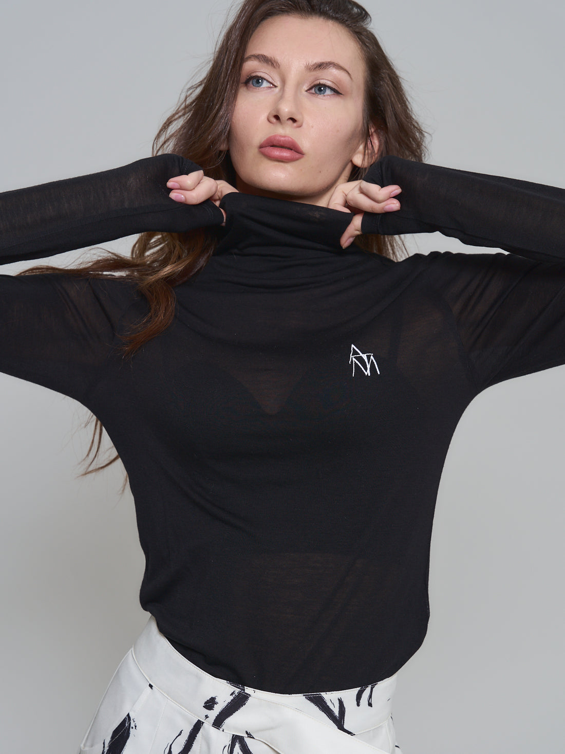 seamless turtle top / beige