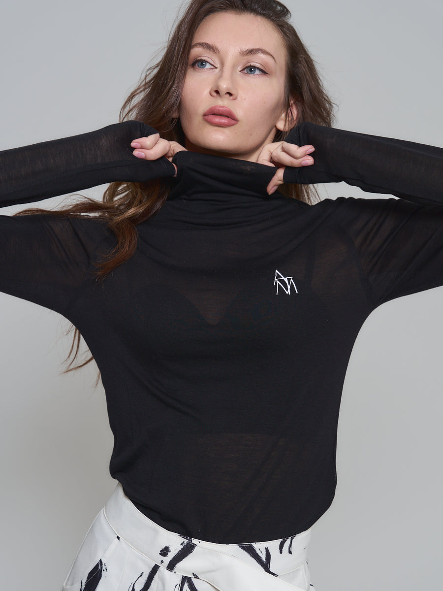 seamless turtle top / beige