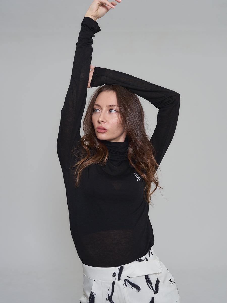 seamless turtle top / beige