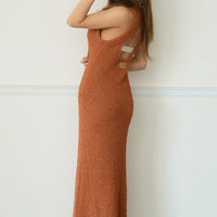 knit curvy dress / 胡桃(light brown)