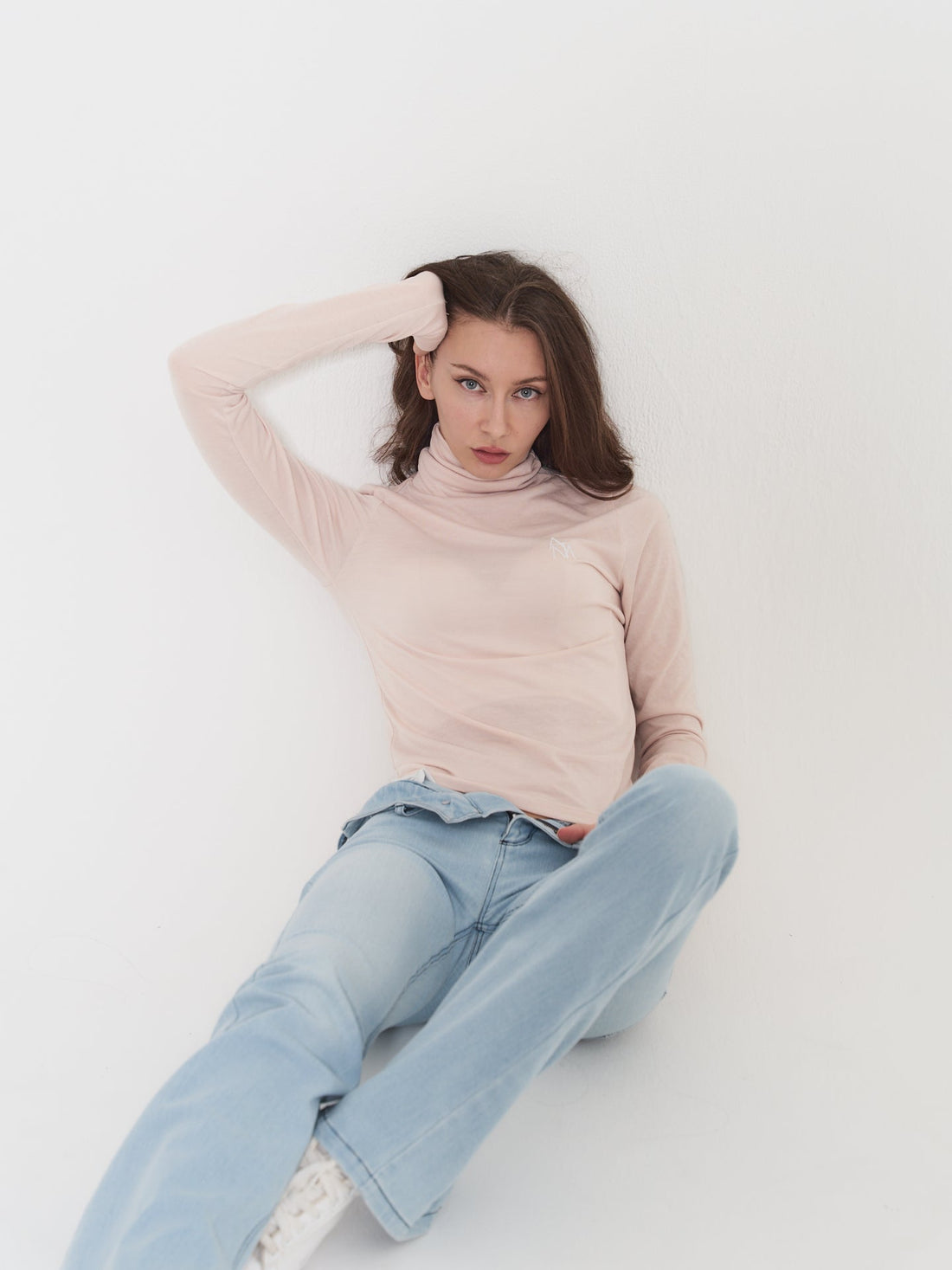 seamless turtle top / beige