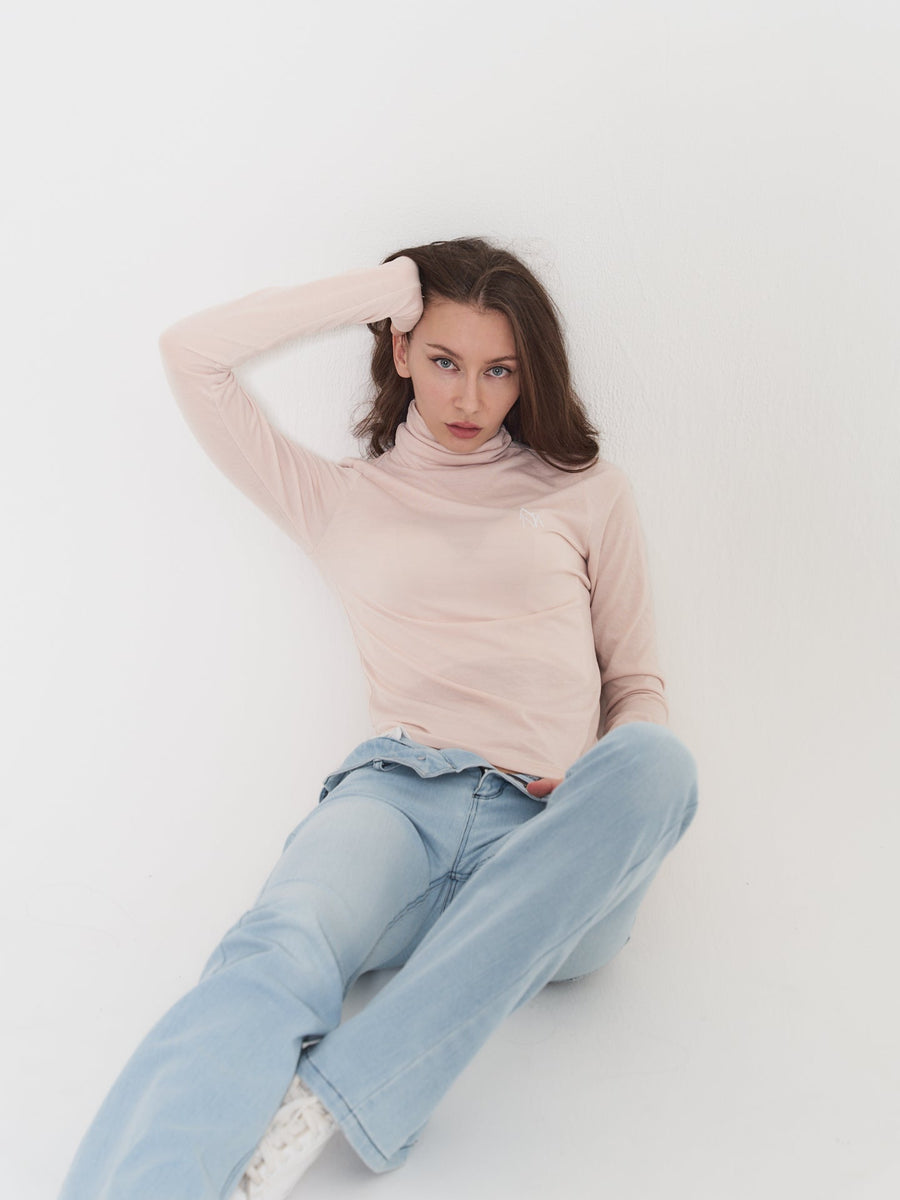 seamless turtle top / beige