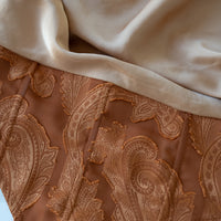 oriental drape camisole / 亜麻(beige)
