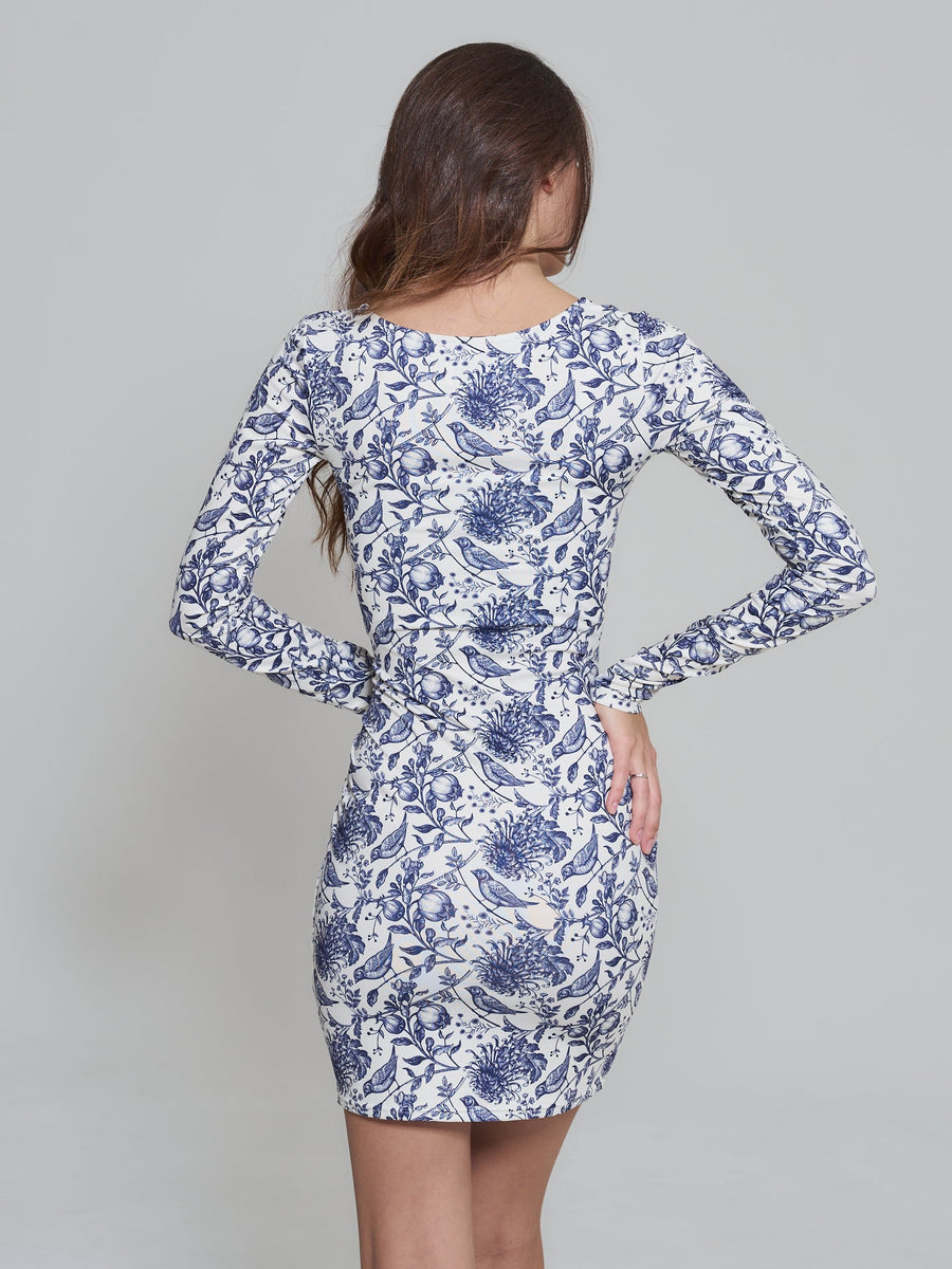elegant square neck dress