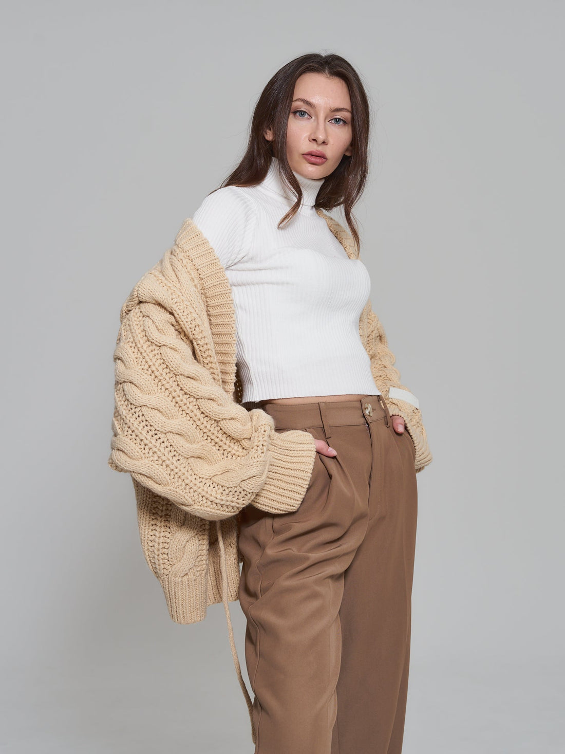 knit over cardigan