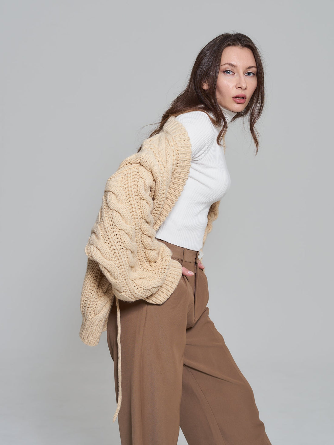 knit over cardigan