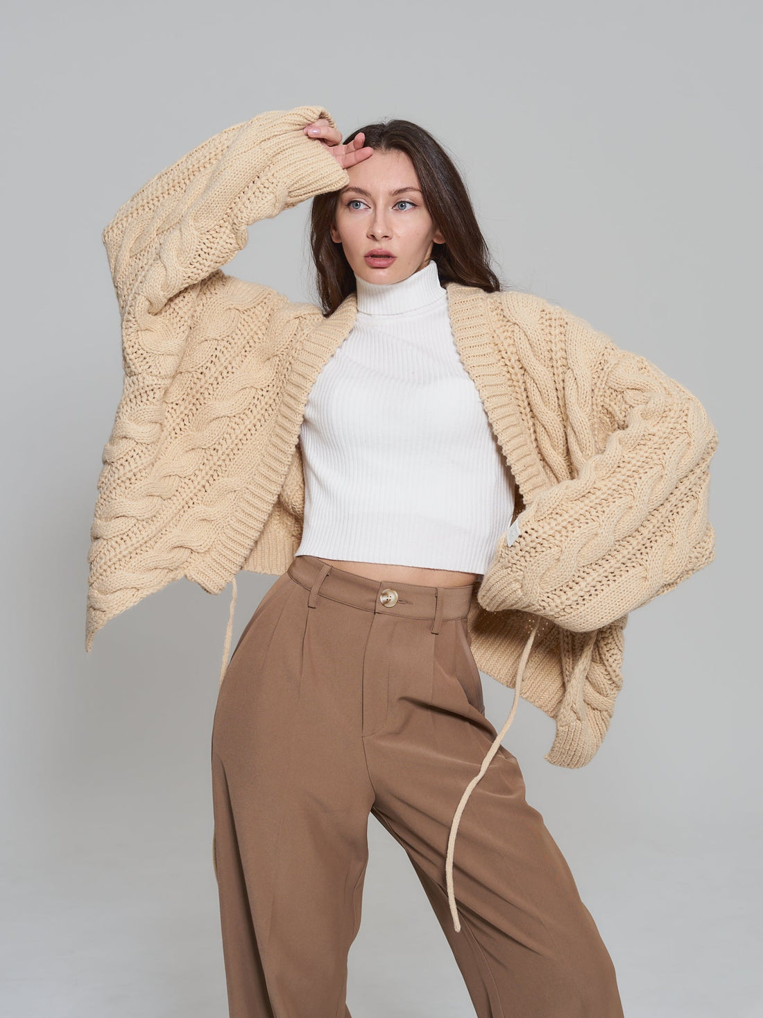 knit over cardigan
