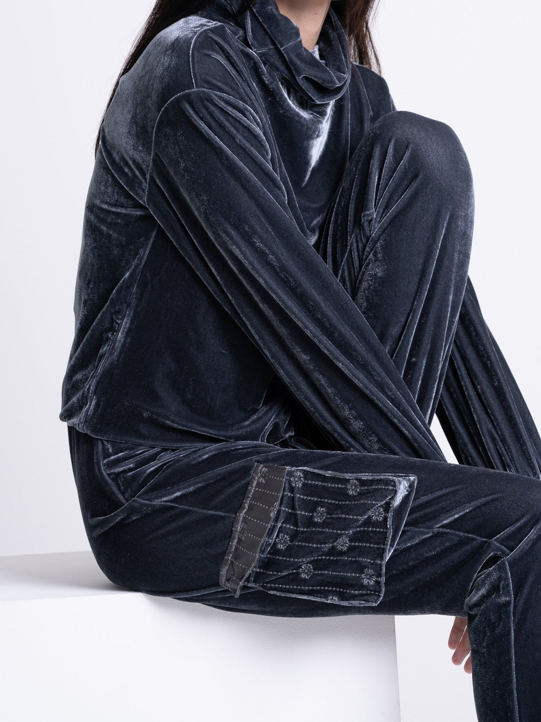 velour cargo lounge pants
