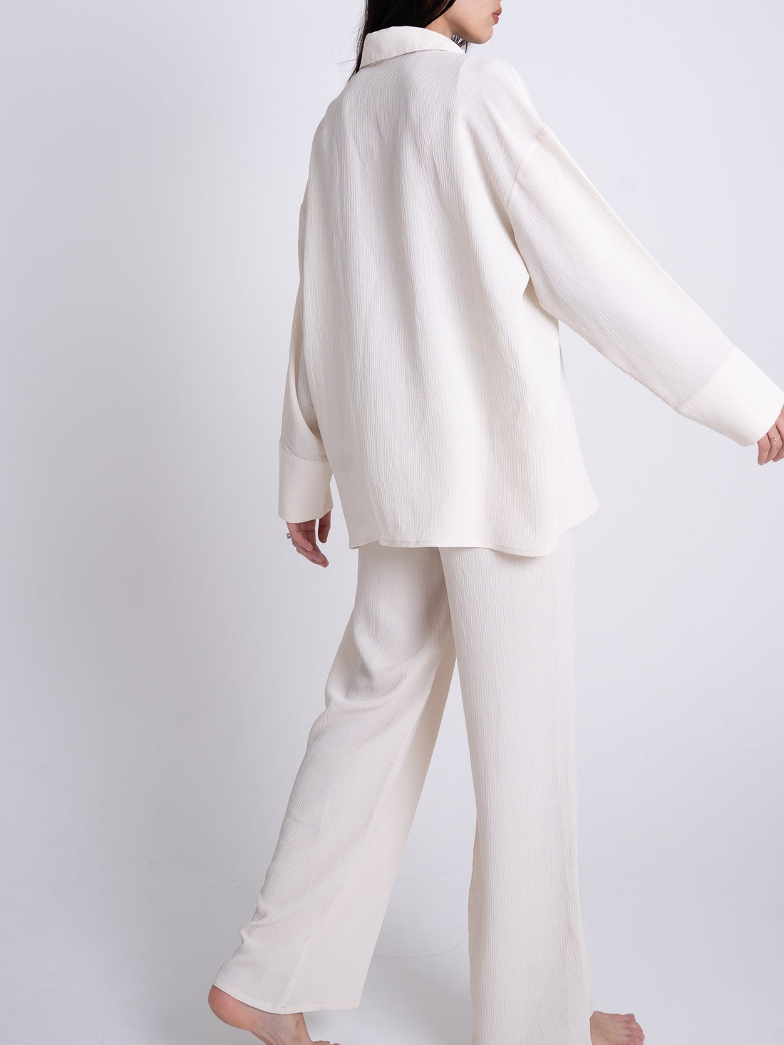chiffon pleats pants