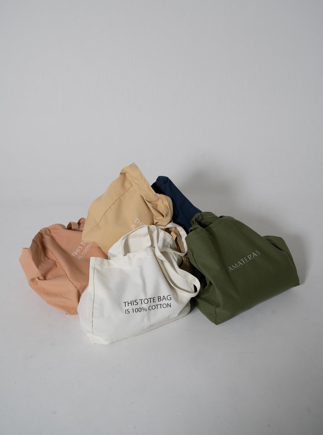 100% cotton logo tote