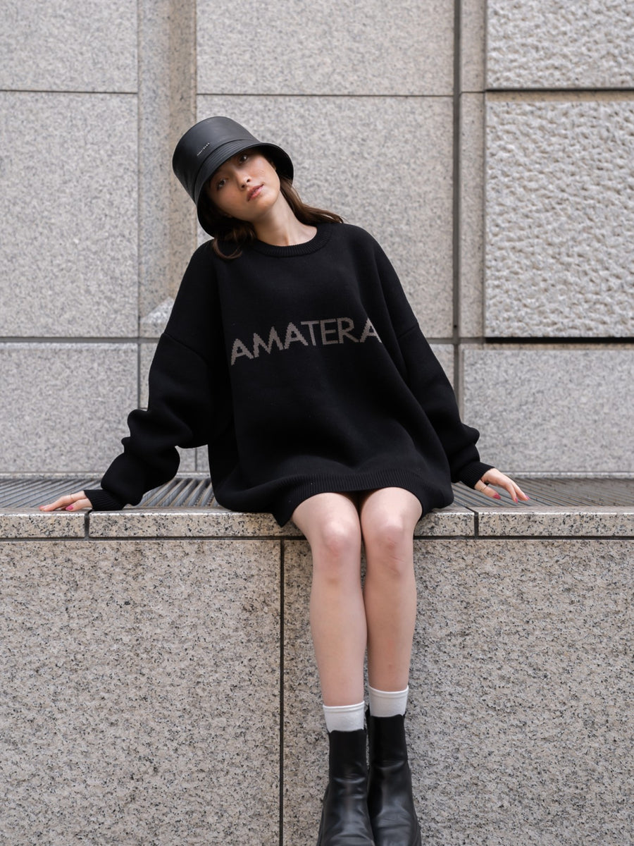 logo comfort knit sweater
