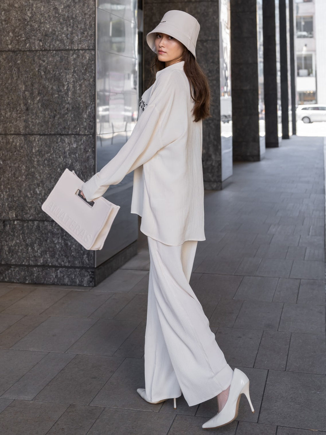chiffon pleats pants