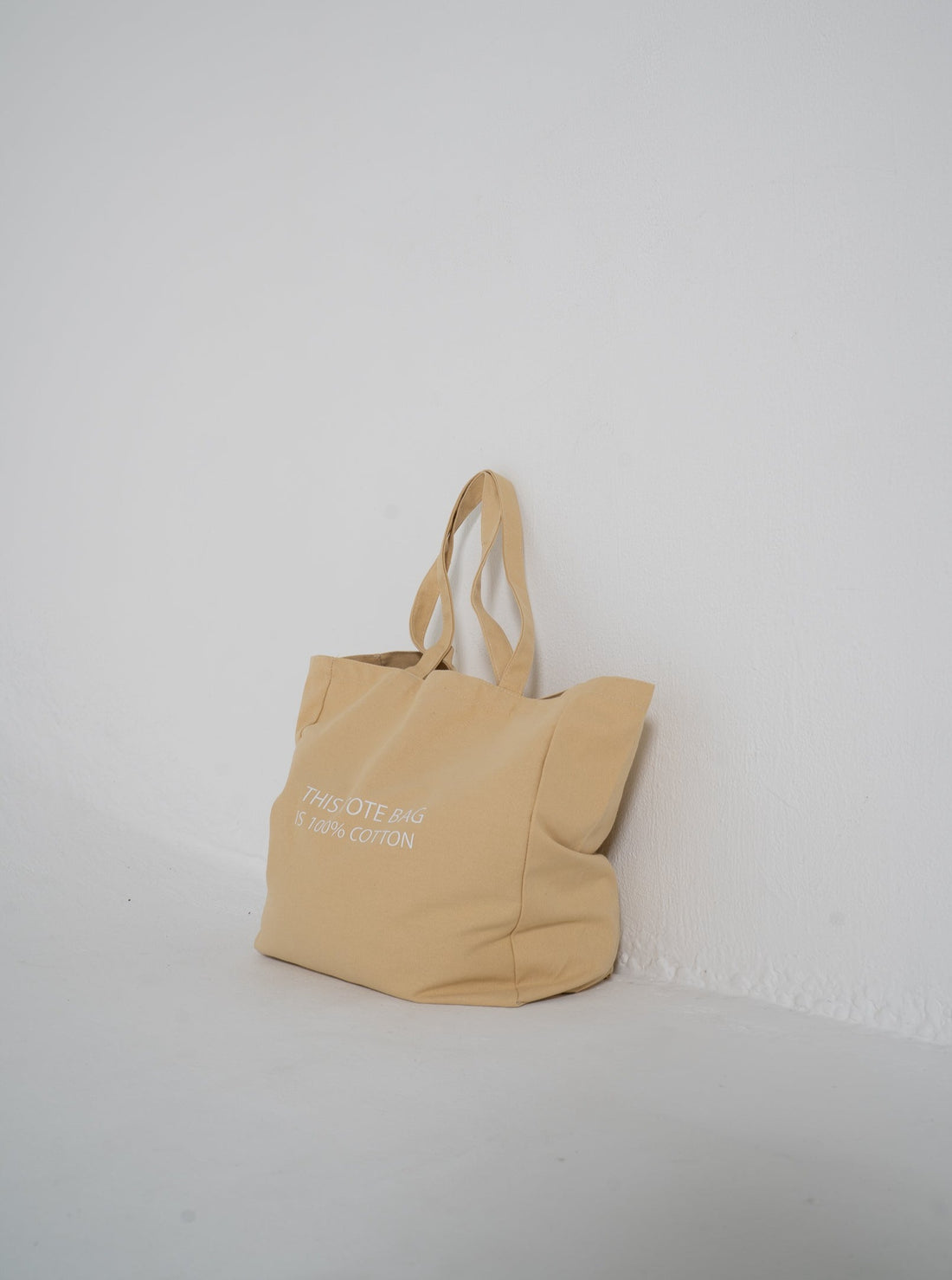 100% cotton logo tote