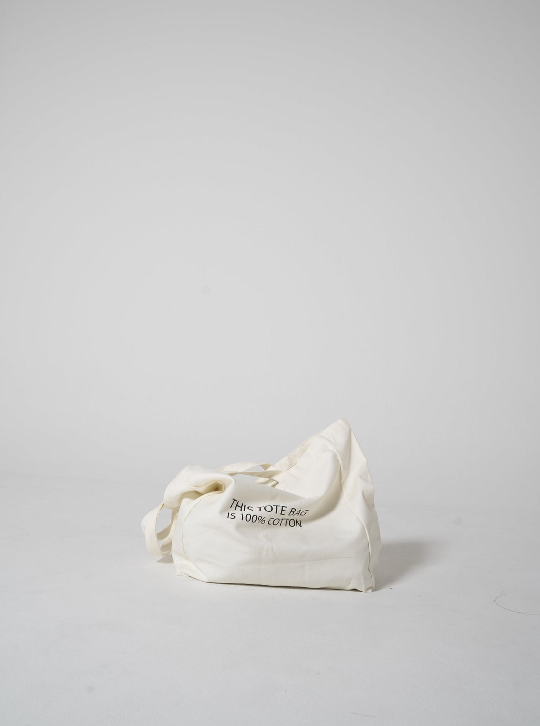 100% cotton logo tote