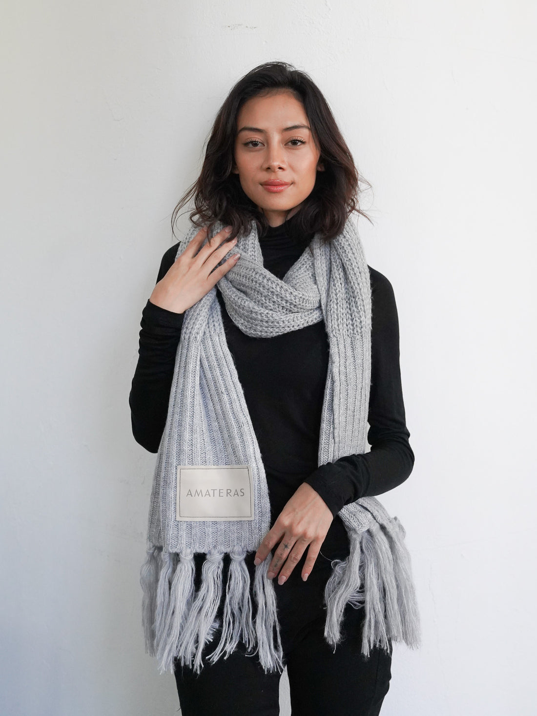 double tone winter scarf